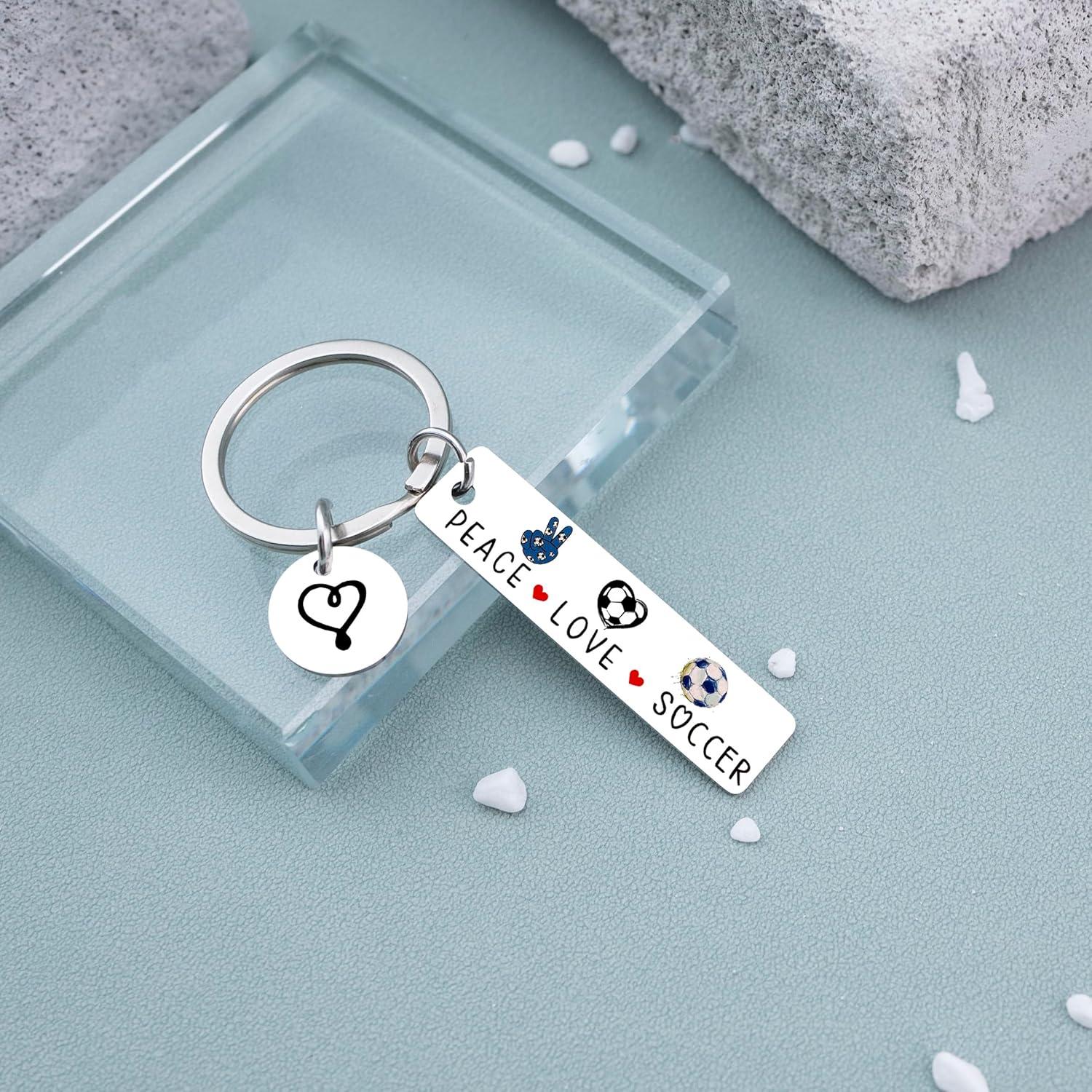 Llavero de Fútbol Plata - Regalo para Equipos y Entrenadores