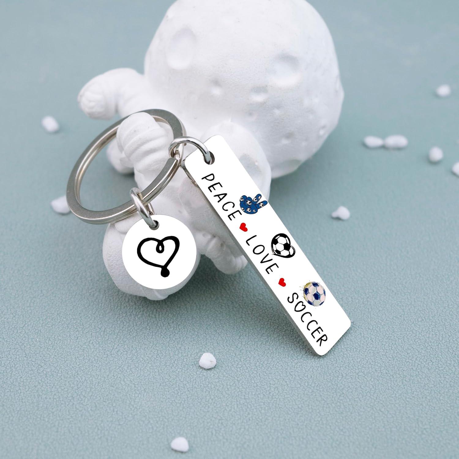 Llavero de Fútbol Plata - Regalo para Equipos y Entrenadores