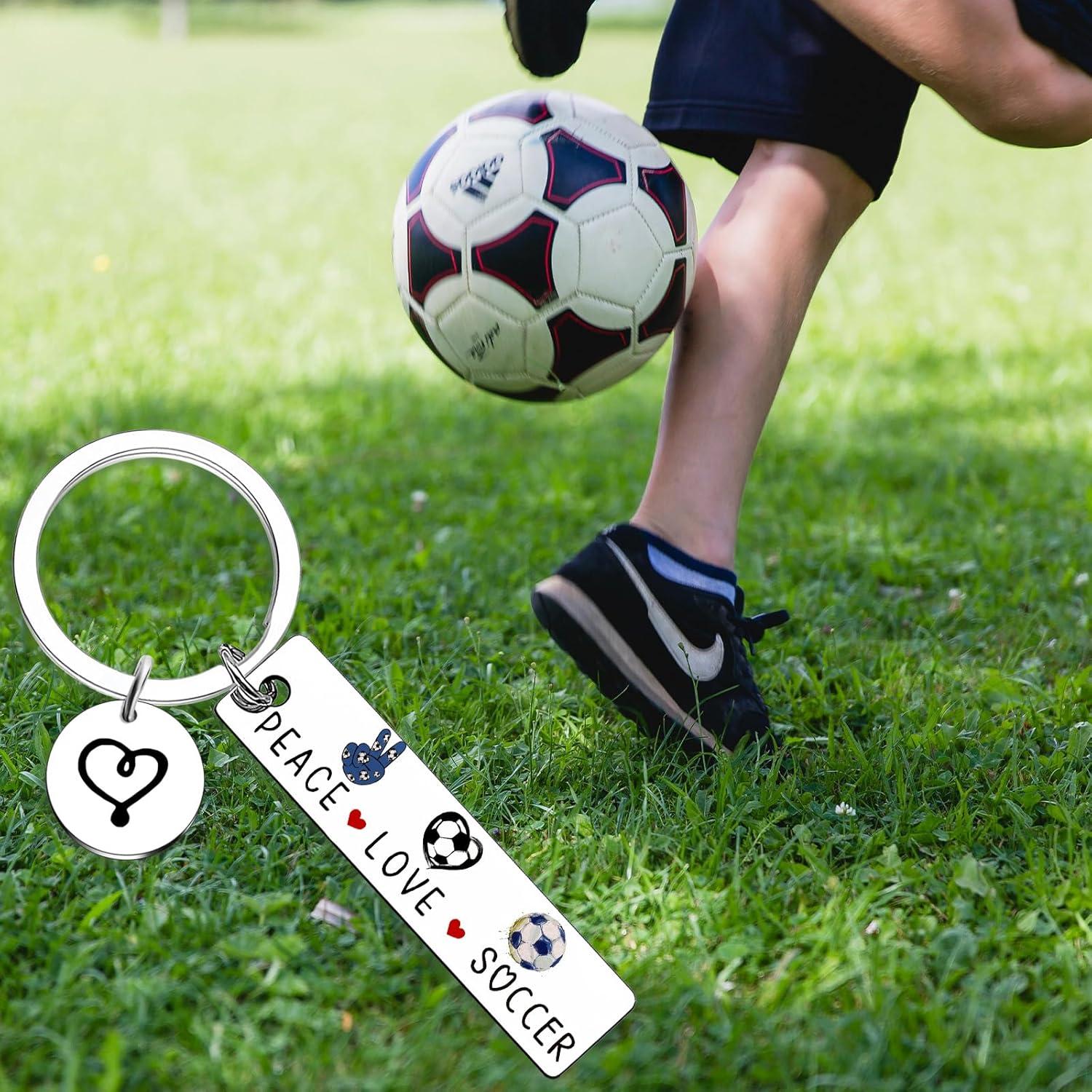 Llavero de Fútbol Plata - Regalo para Equipos y Entrenadores