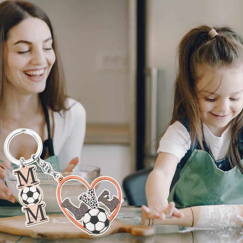 Llavero de Balón de Fútbol YALLNASL 3 cm para Mamá