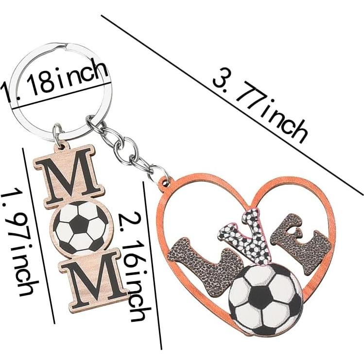 Llavero de Balón de Fútbol YALLNASL 3 cm para Mamá
