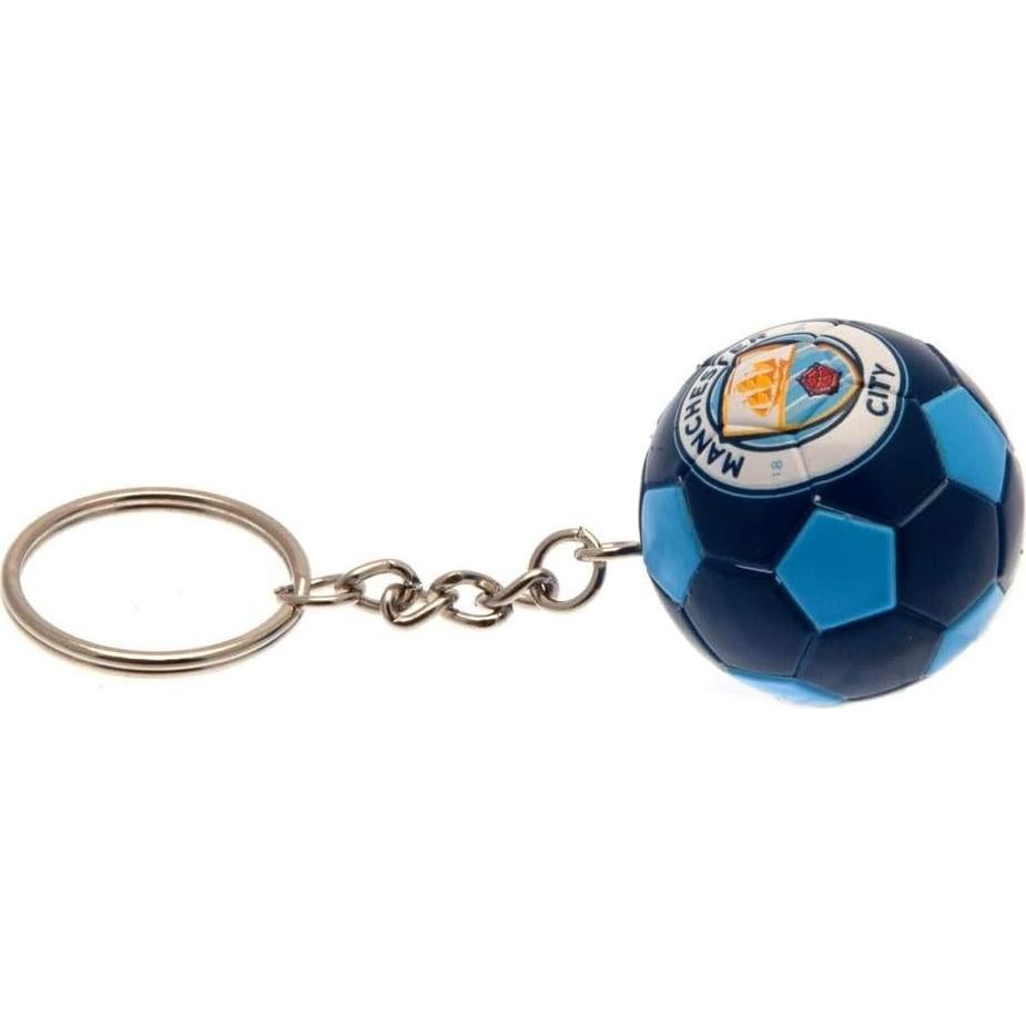 Llavero de balón de fútbol Manchester City FC - 5.08 cm