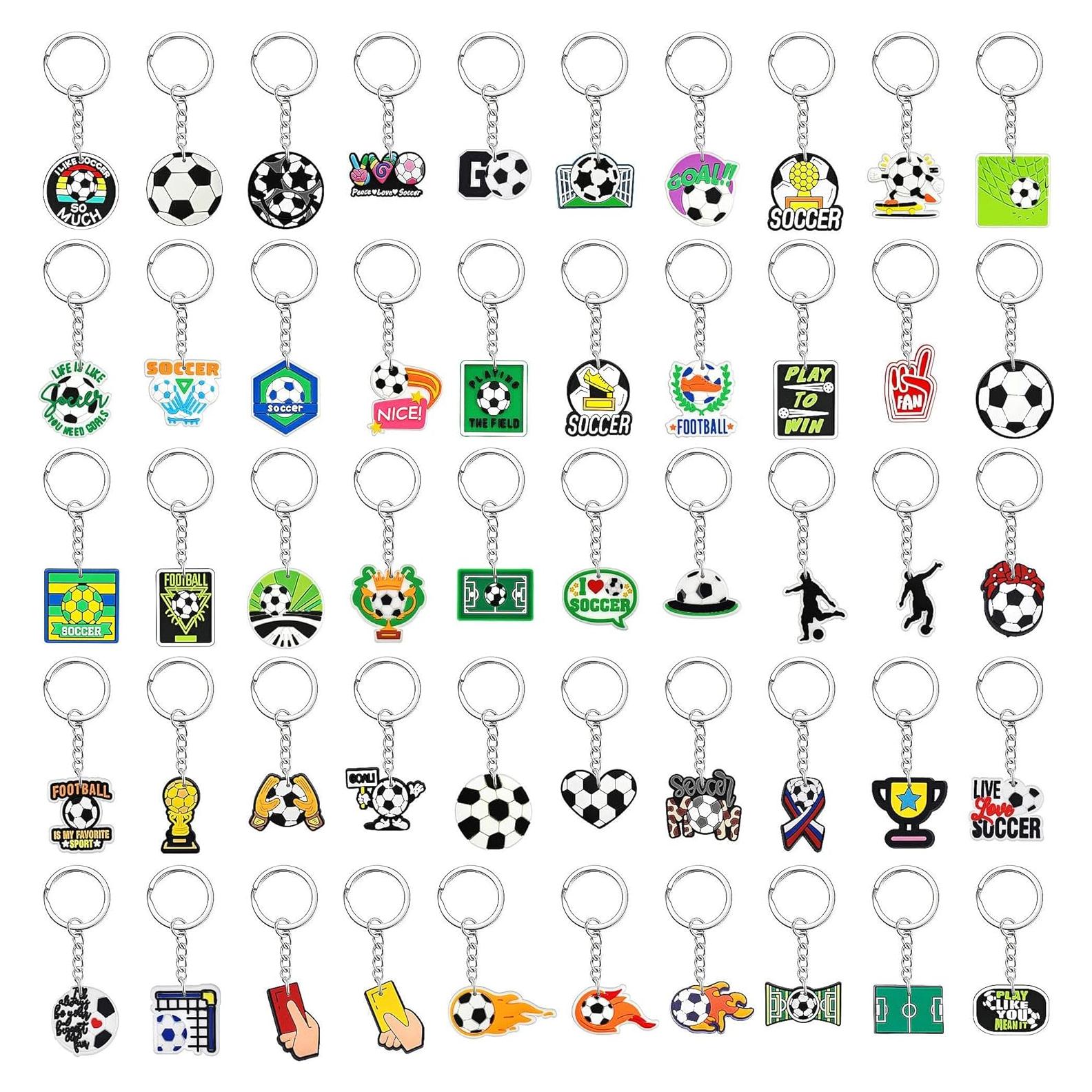 Llavero Personalizado Gibleitz 50PCS Fútbol Fiesta Cumpleaños