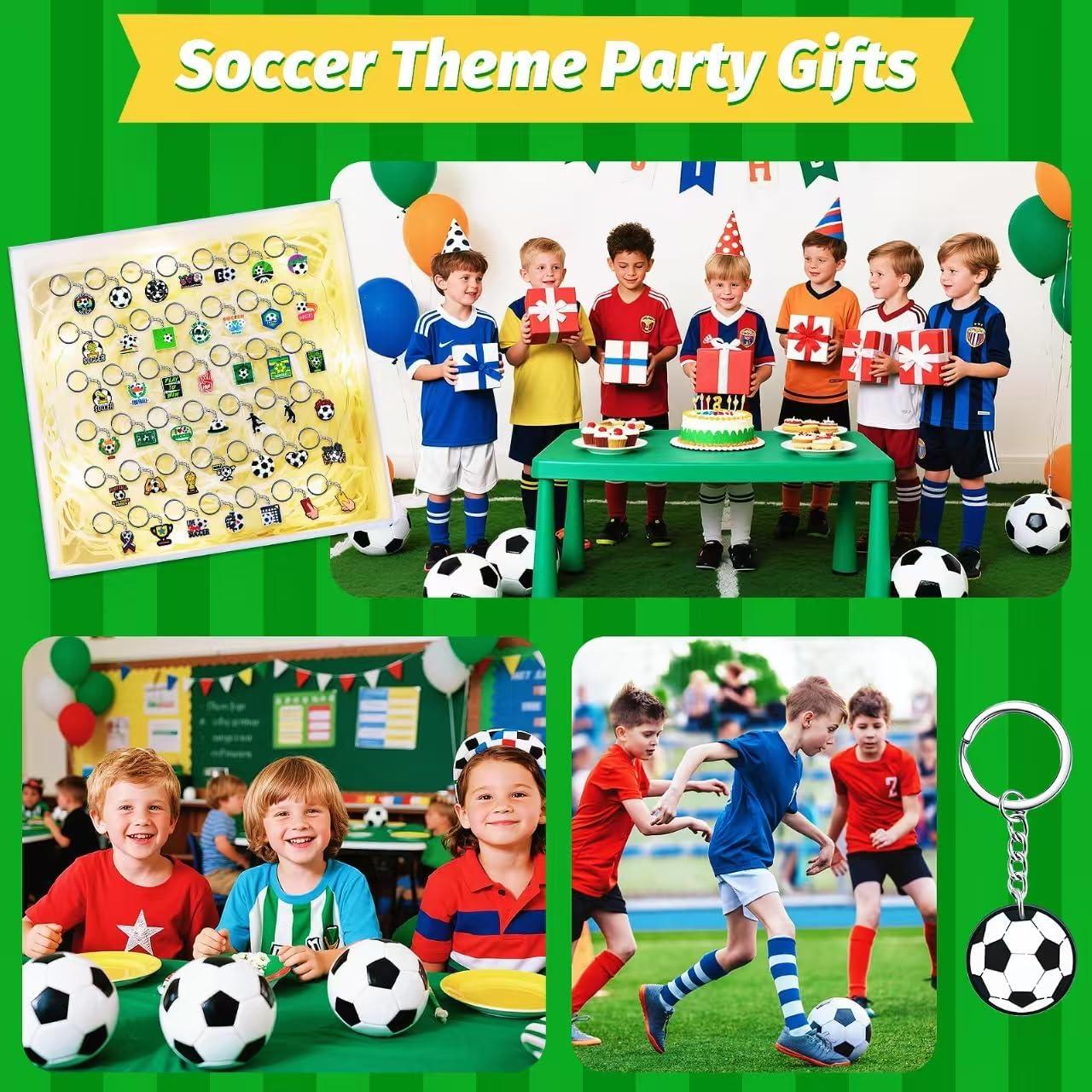 Llavero Personalizado Gibleitz 50PCS Fútbol Fiesta Cumpleaños