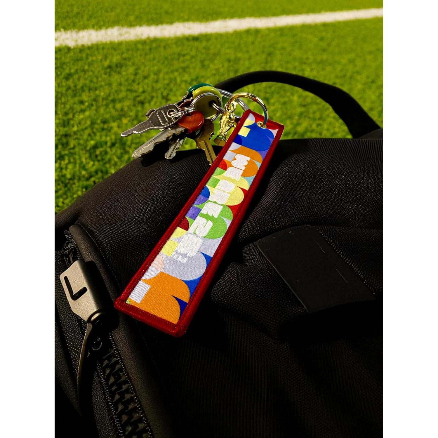 Llavero Bordado Copa Mundial FIFA 2026 - Trofeo 3D 16 cm