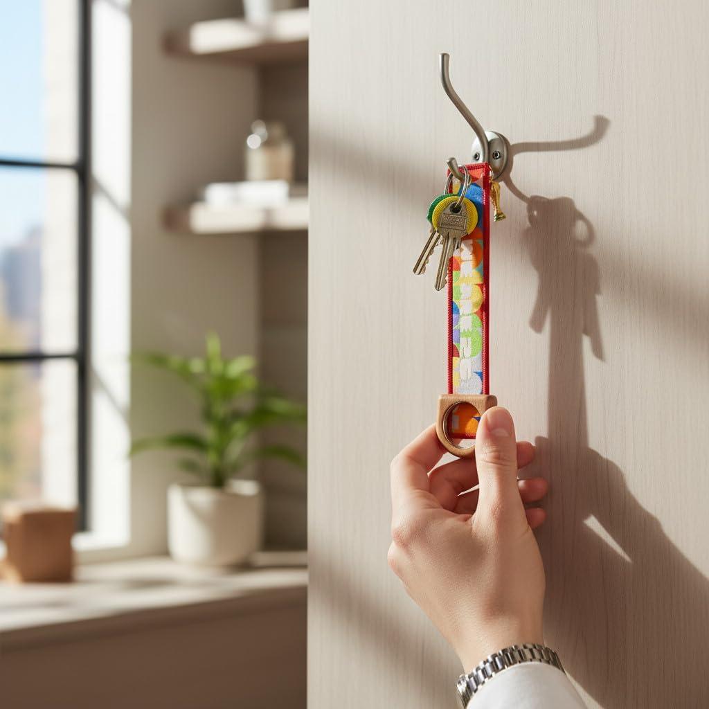 Llavero Bordado Copa Mundial FIFA 2026 - Trofeo 3D 16 cm