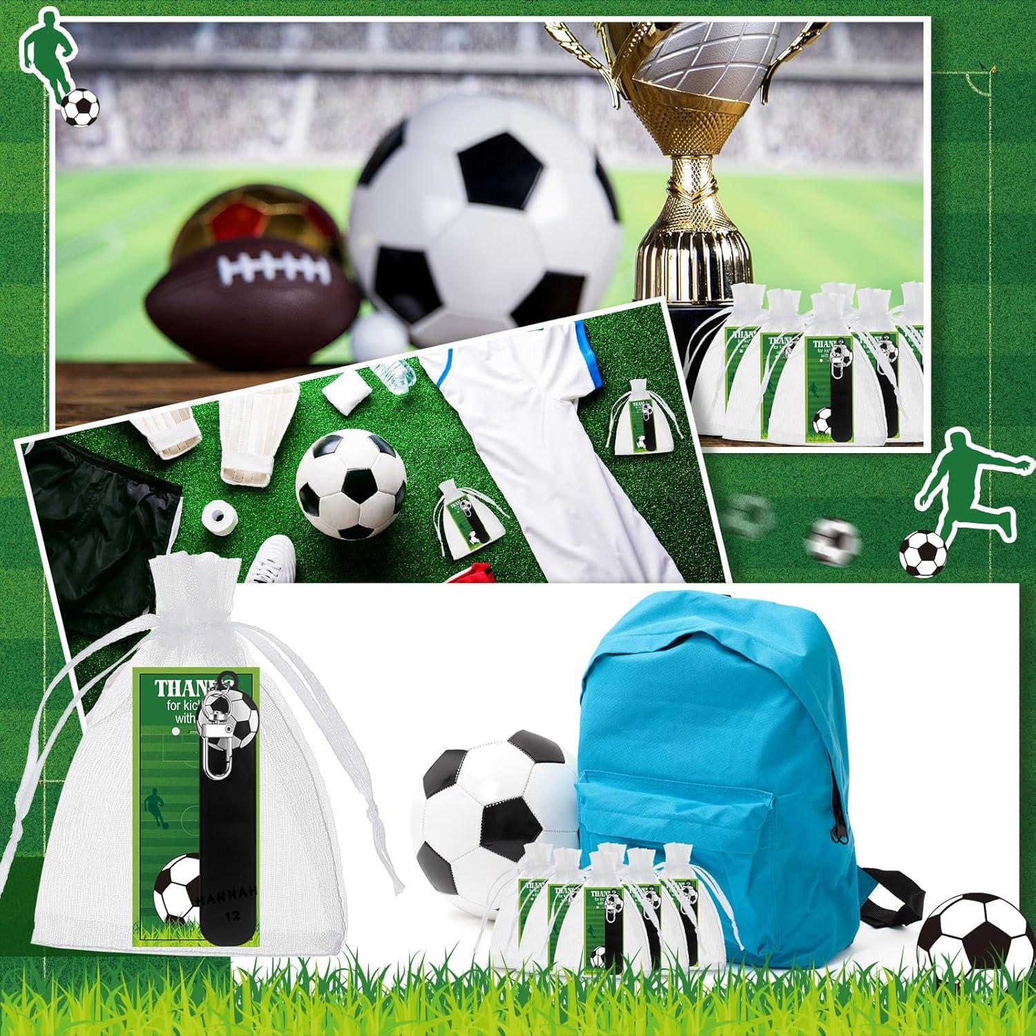 Juego de Llaveros de Fútbol HyDren - 18 Piezas DIY con Bolsas