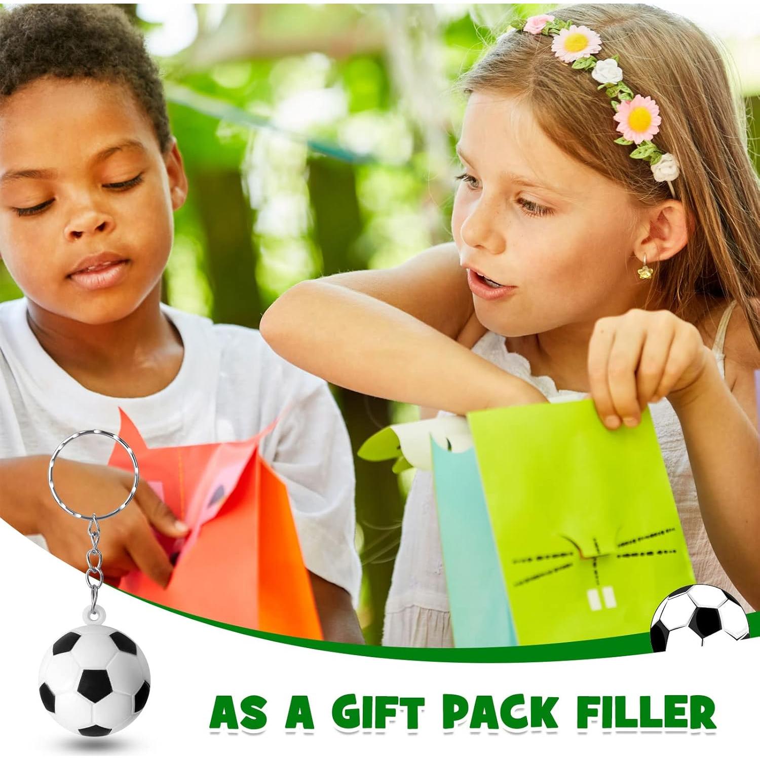 48 Llaveros de Fútbol Mini Pelotas de Estrés Jexine