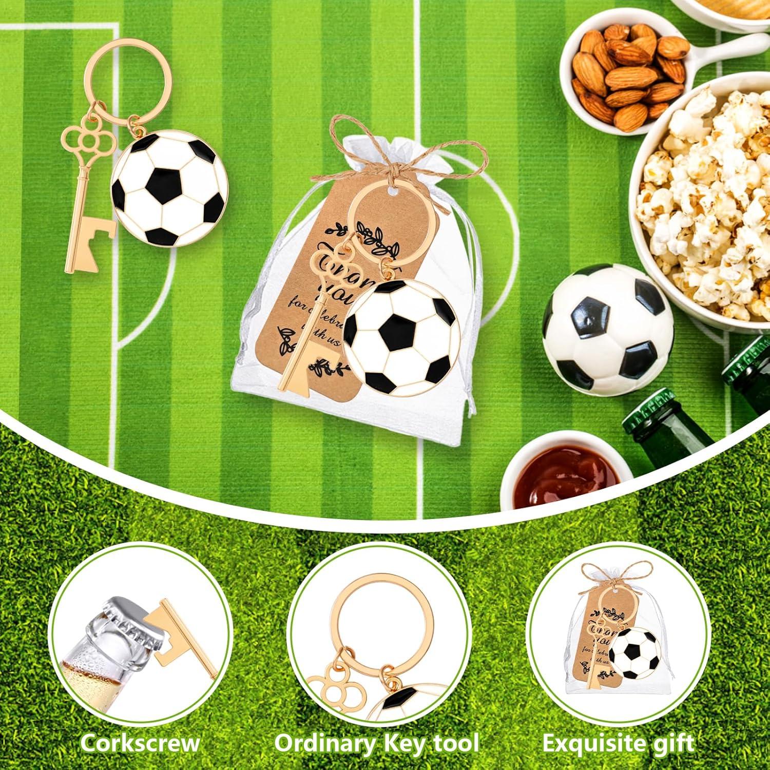 Set 24 Abrebotellas Llavero Fútbol VZCBZC con Regalo