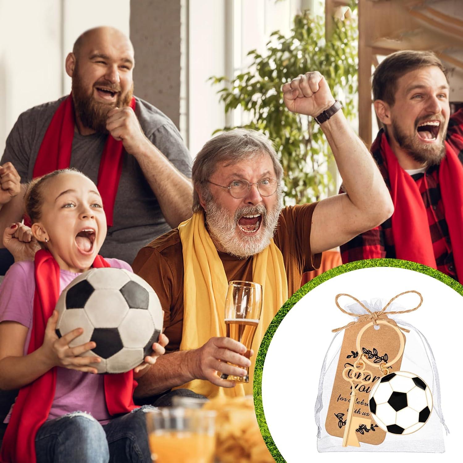 Set 24 Abrebotellas Llavero Fútbol VZCBZC con Regalo