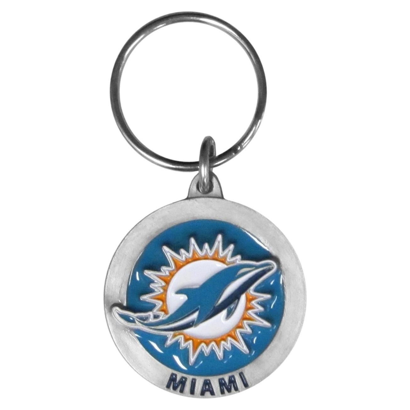 Llave de cadena Miami Dolphins Siskiyou Sports - Metal Fundido