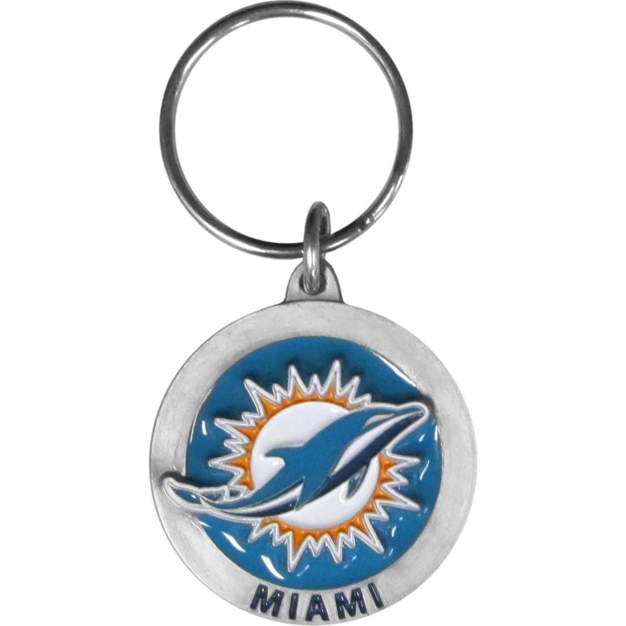 Llave de cadena Miami Dolphins Siskiyou Sports - Metal Fundido