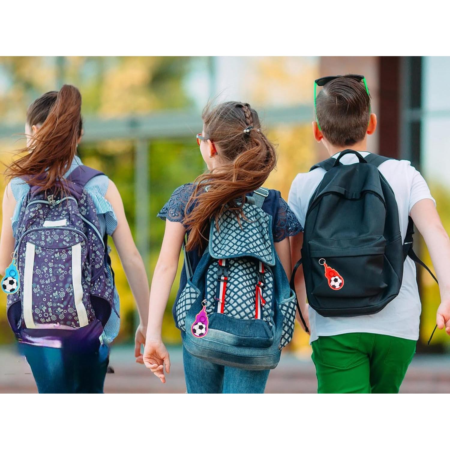 24 Llaveros Fidget de Fútbol Mypush Popo para Niños