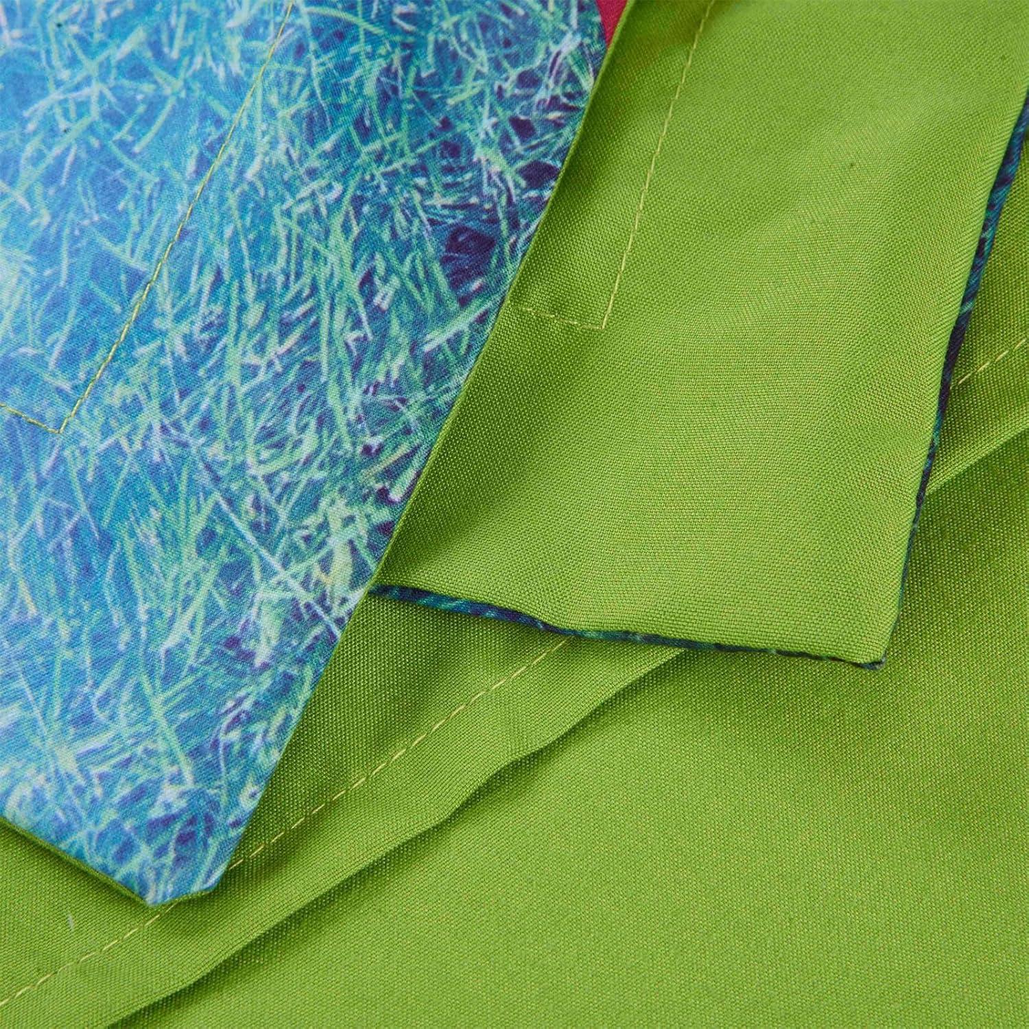 Conjunto de Ropa de Cama Wowelife Fútbol Verde Reina 5 Piezas