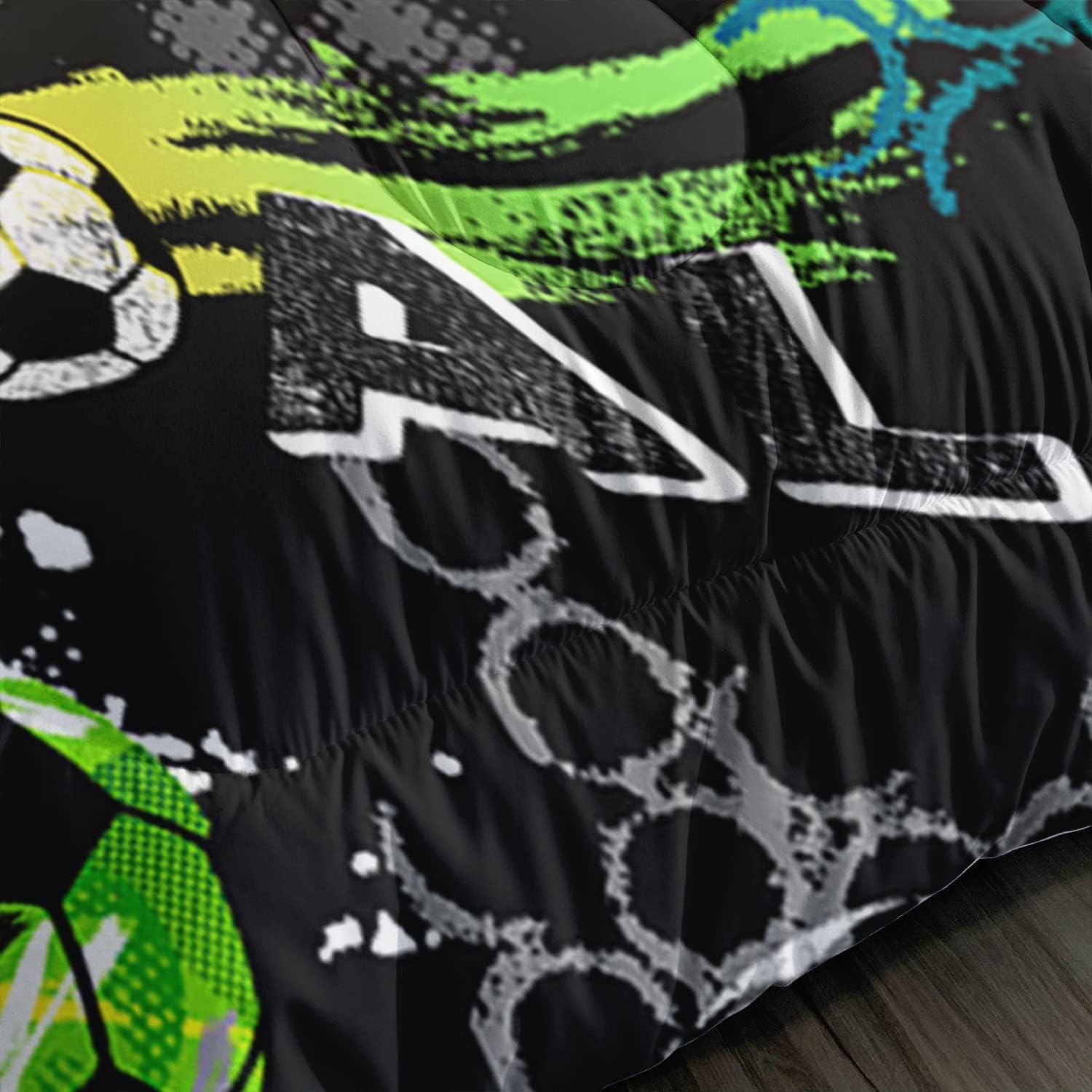 Conjunto Edredón AILONEN Fútbol Individual 3 Piezas Microfibra