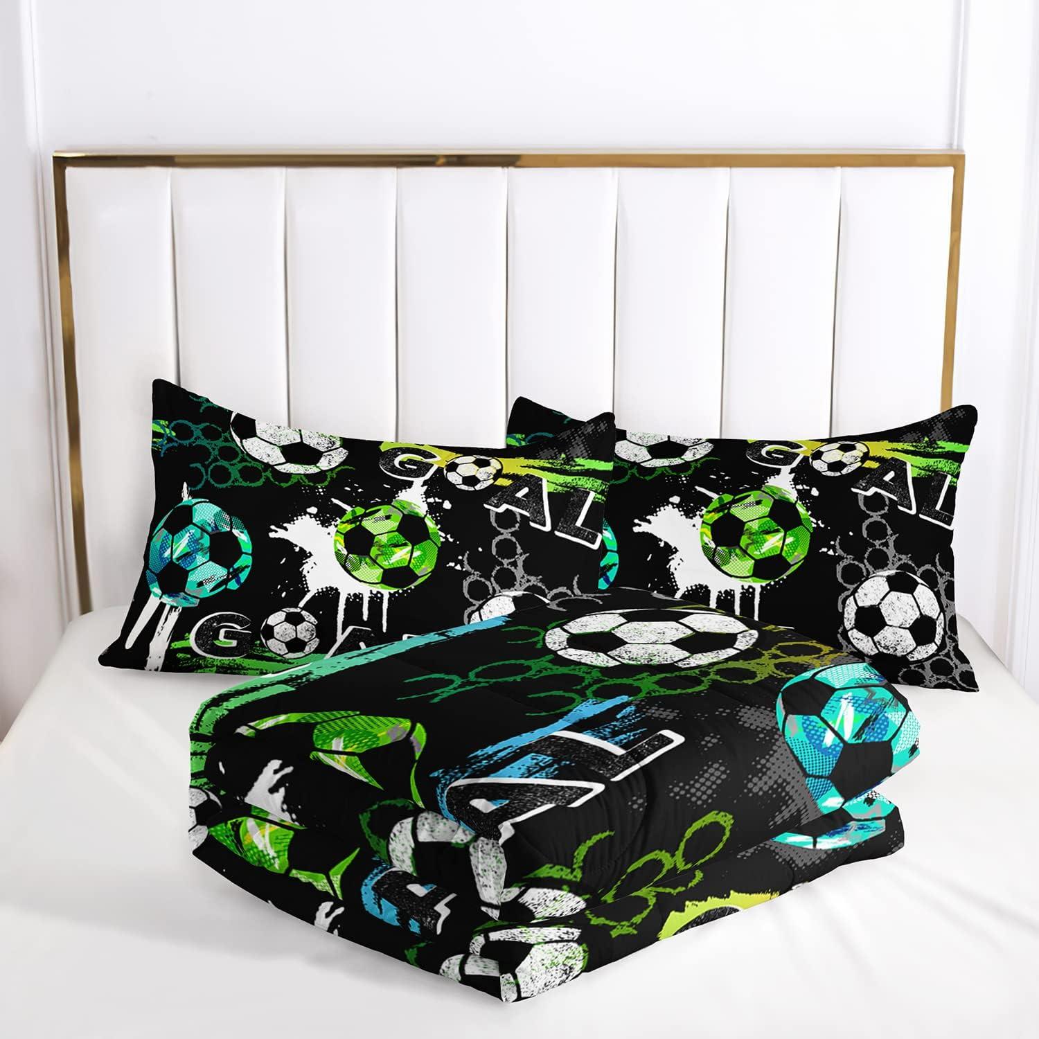 Conjunto Edredón AILONEN Fútbol Individual 3 Piezas Microfibra