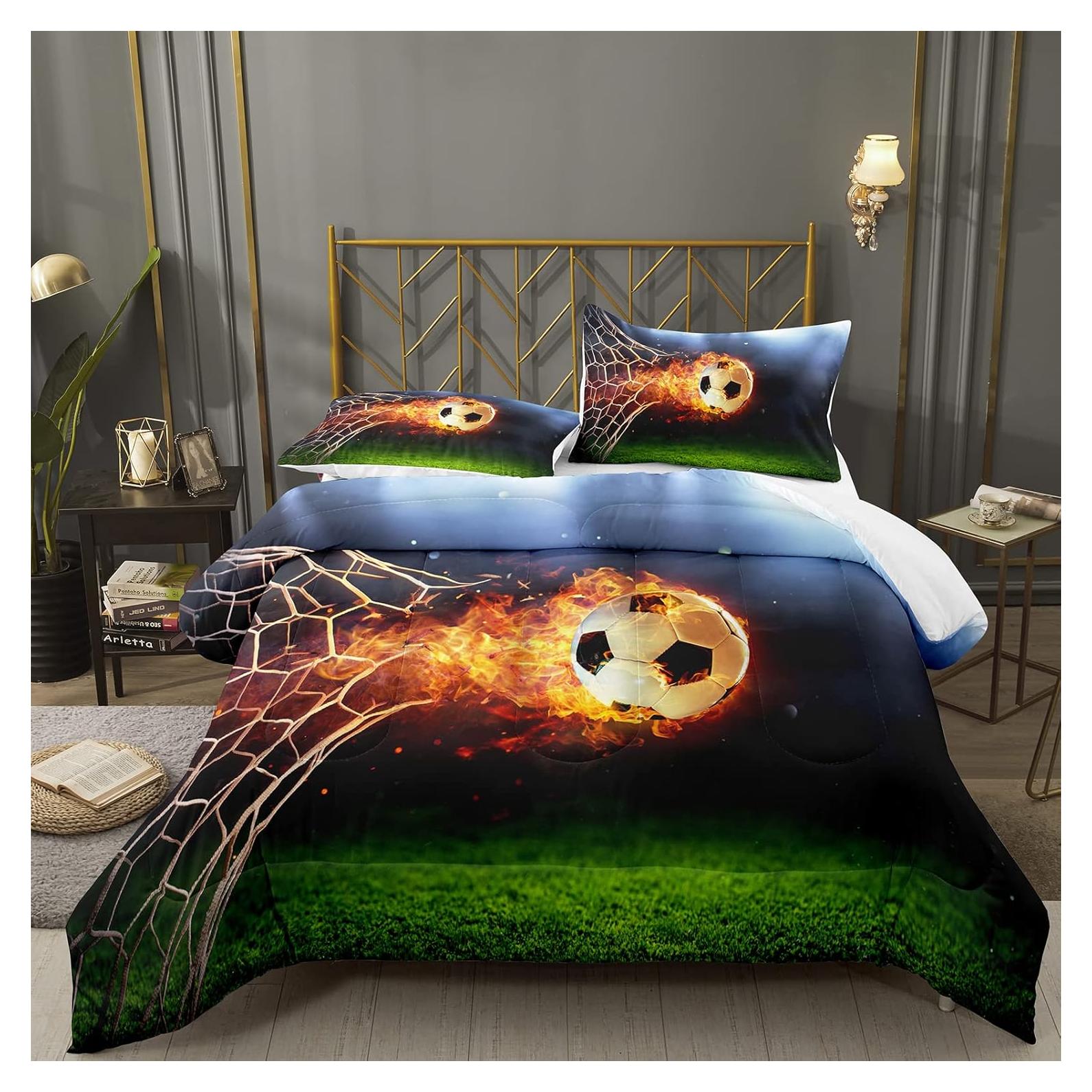 Conjunto de Edredón Bodhi Fútbol 4008 Twin Microfibra