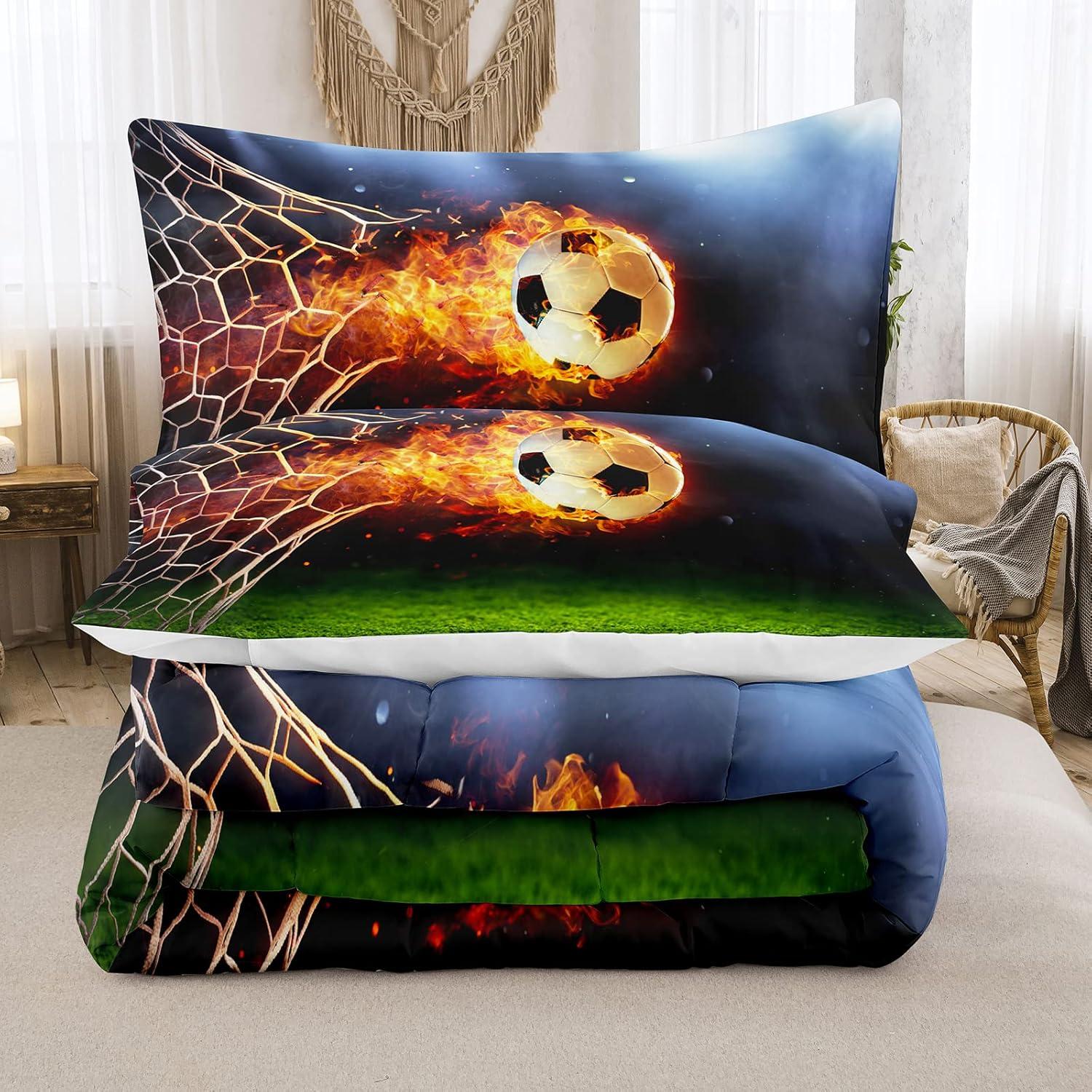 Conjunto de Edredón Bodhi Fútbol 4008 Twin Microfibra