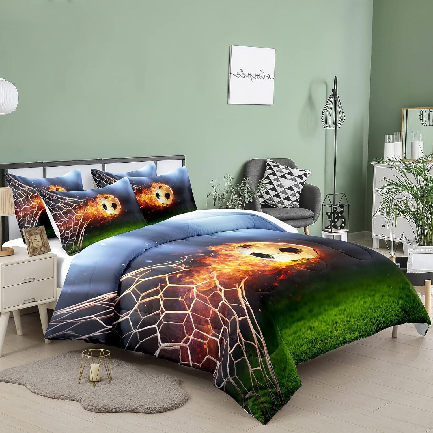 Conjunto de Edredón Bodhi Fútbol 4008 Twin Microfibra