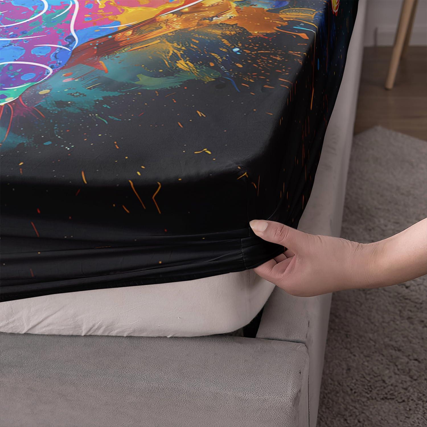 Juego de Sábanas Ajustadas AILONEN Individual Fútbol 3 Piezas