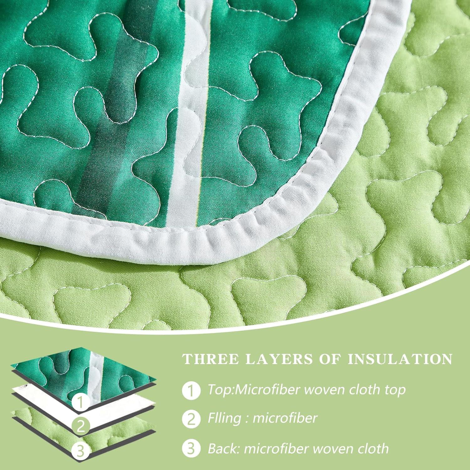 Juego de Colcha Doble UOZZI BEDDING Fútbol Verde 208x218 cm