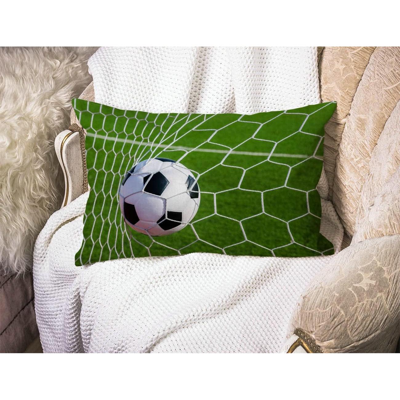 Funda de Almohada Decorativa Solekla Algodón Lino 30x50 cm