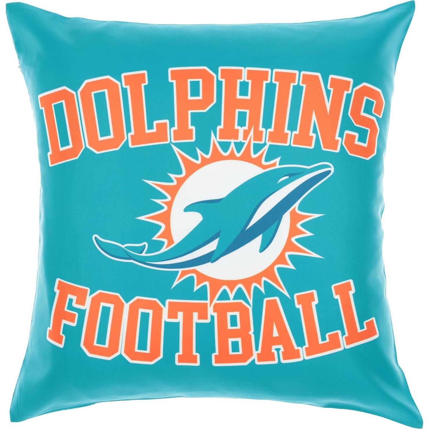 Set de 2 Fundas de Cojín FOCO NFL Miami Dolphins 45x45 cm