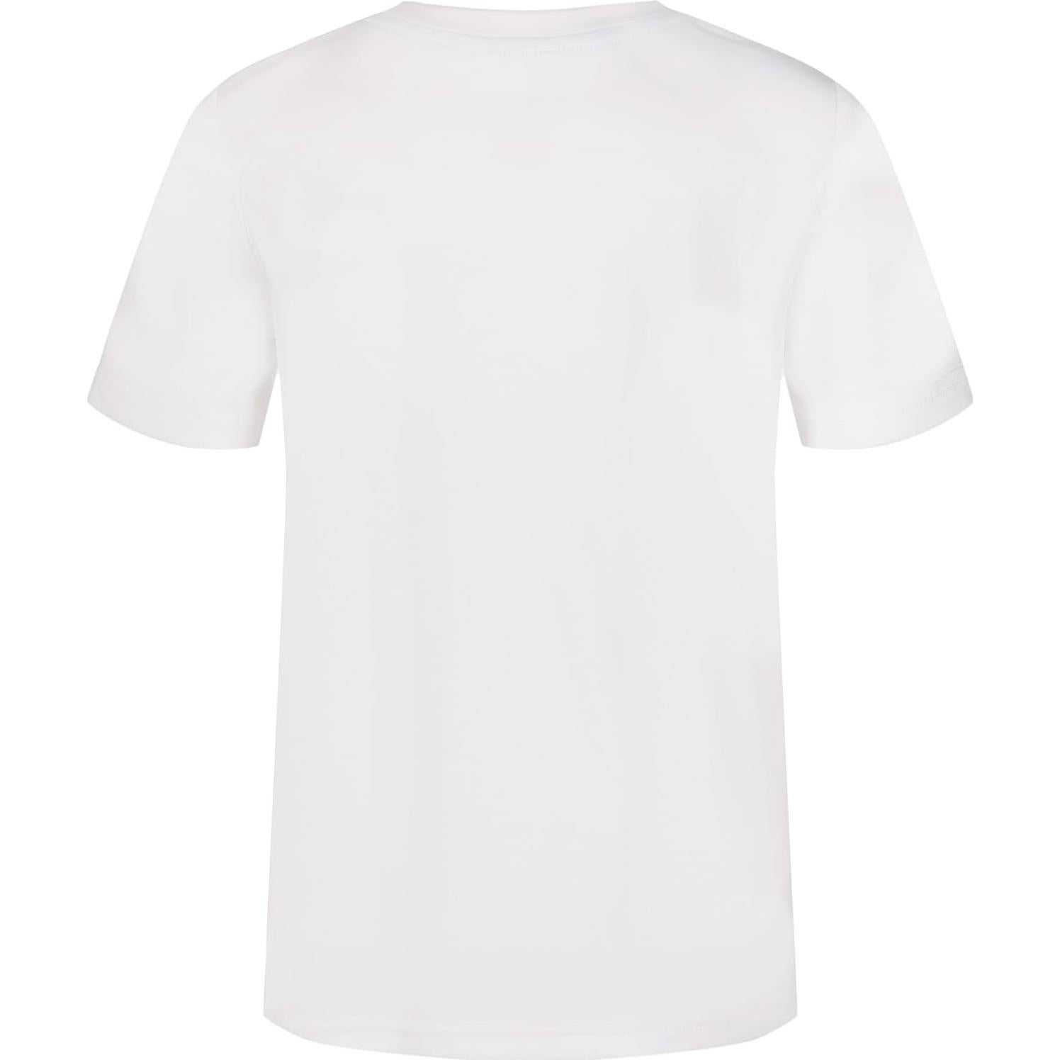 Camiseta de Manga Corta Messi para Niños Talla 18 Blanca