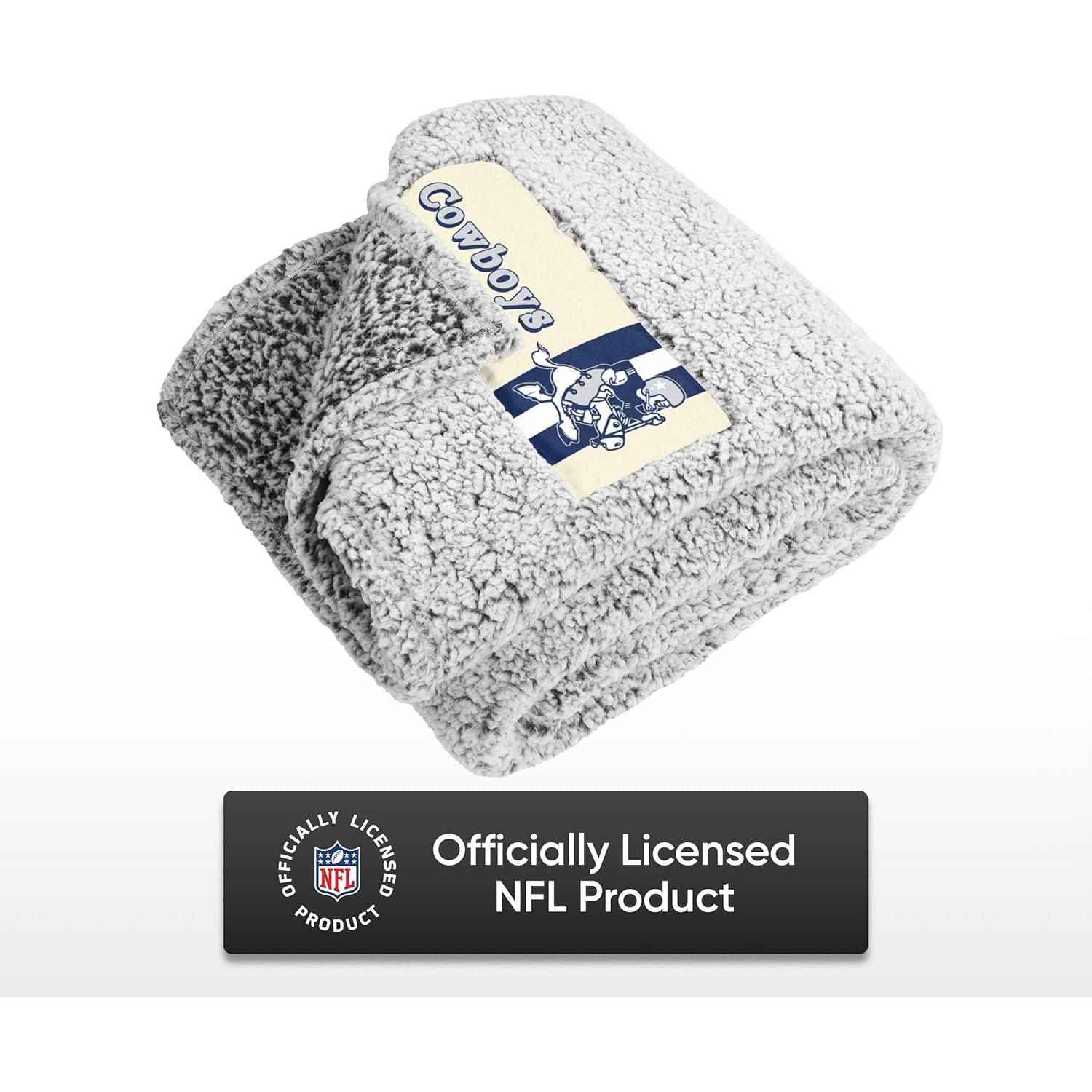 Manta Sherpa Retro Dallas Cowboys FOCO 152x178 cm Oficial