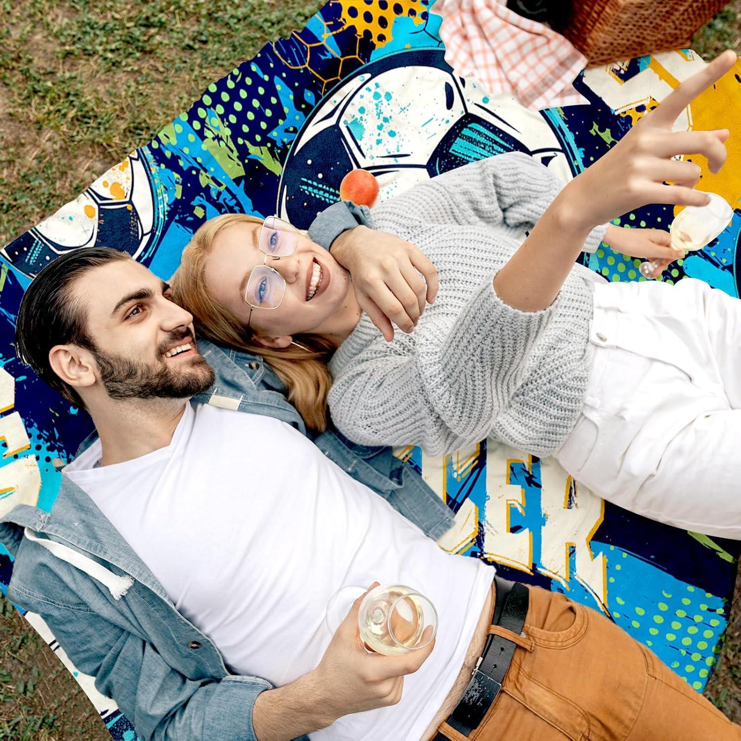 Manta de Fútbol para Niños LARIAU 127x152 cm Suave y Cálida