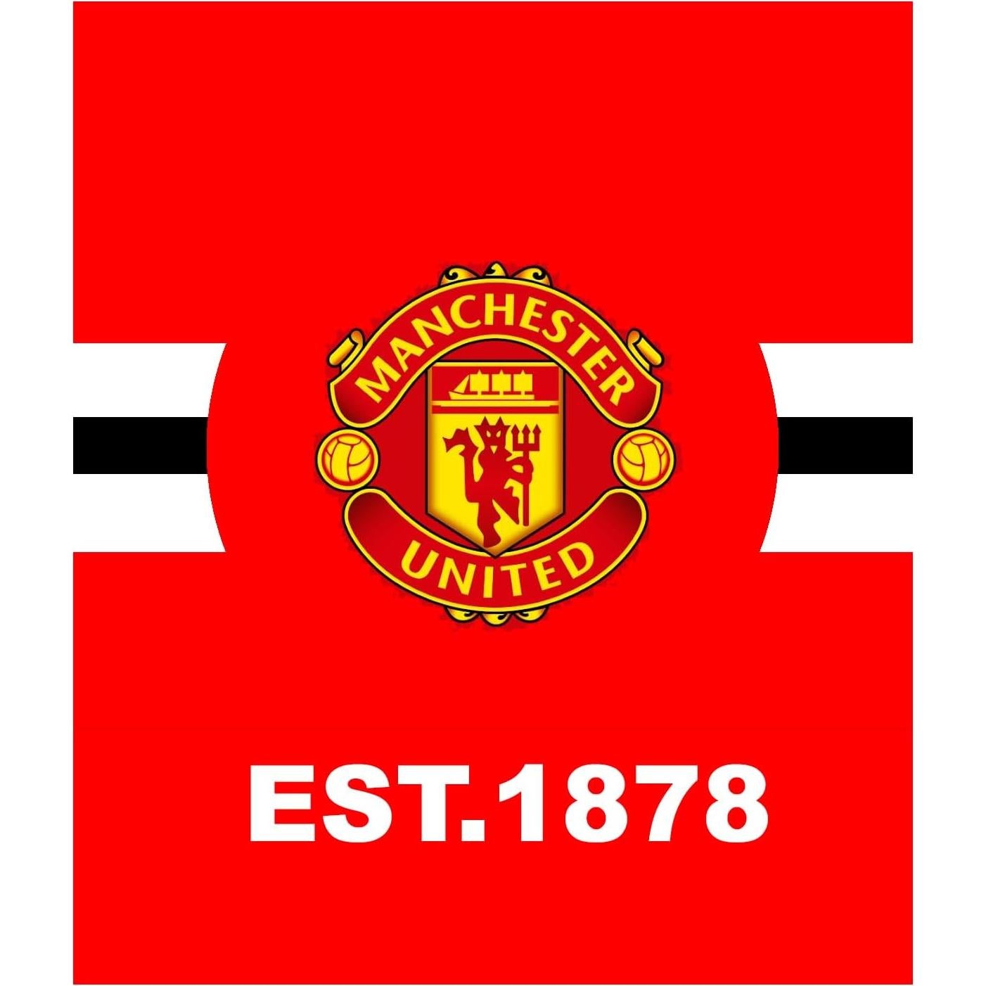 Manta Sherpa Plush FOCO Manchester United 150x125cm