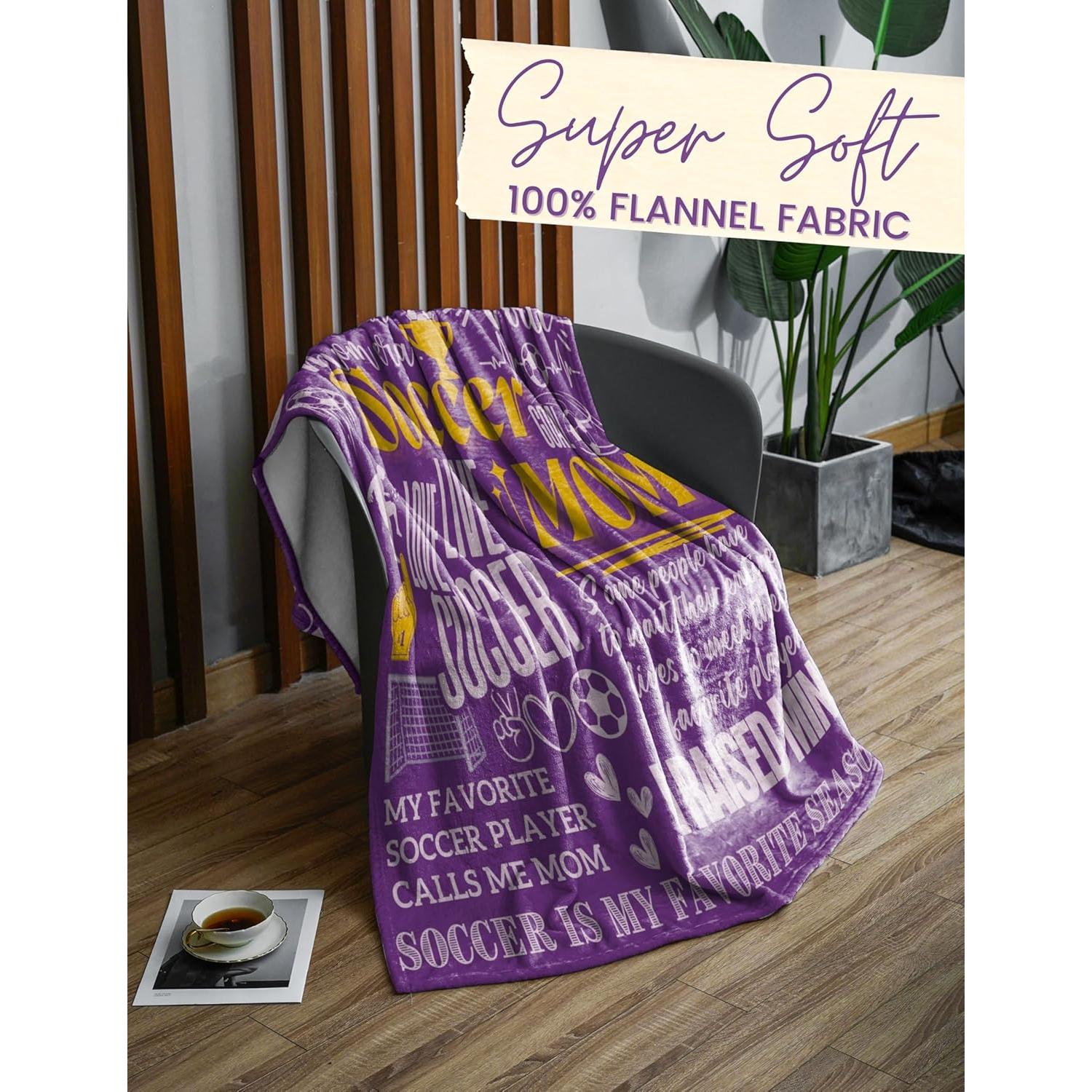 Manta de Fútbol para Mamás Huglanket 127x165 cm Púrpura