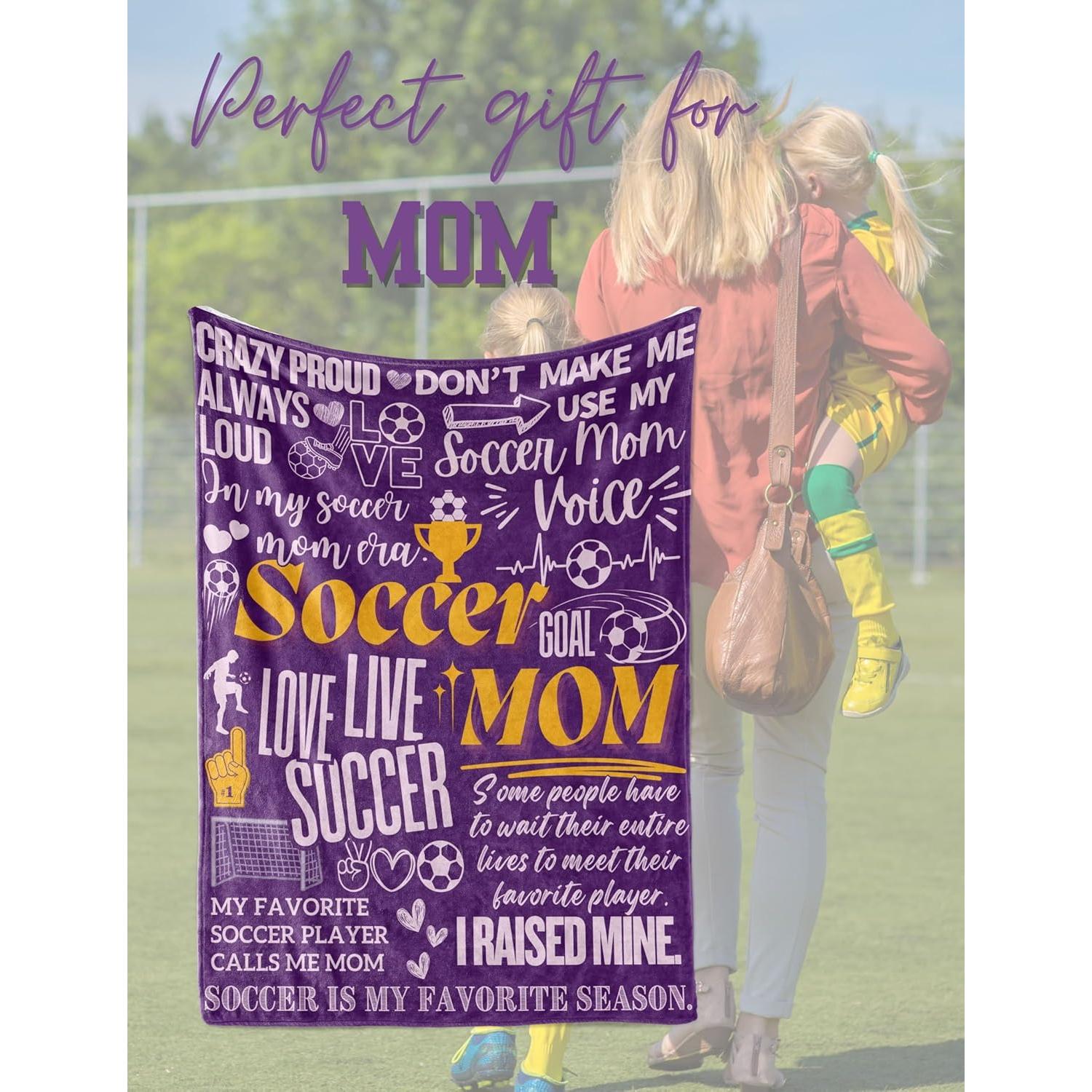 Manta de Fútbol para Mamás Huglanket 127x165 cm Púrpura