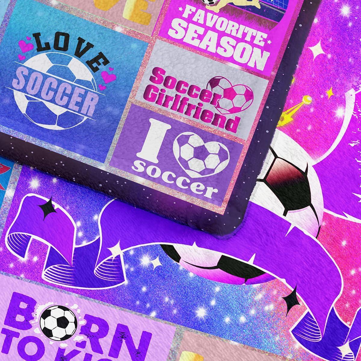 Manta de Fútbol Wajade 50x60" Suave y Ligera para Niños