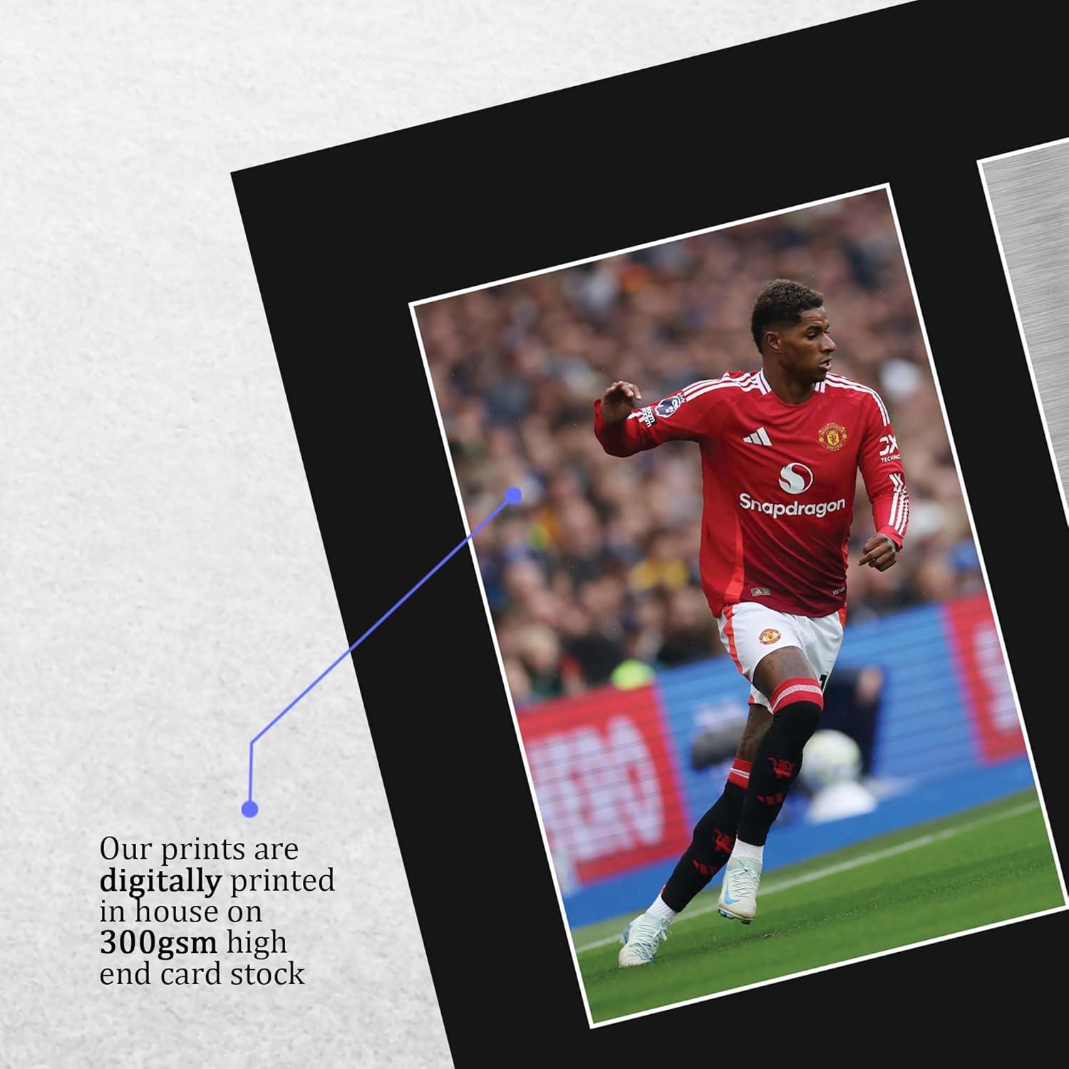 Exhibición Fotográfica Firmada Marcus Rashford - Tamaño Carta