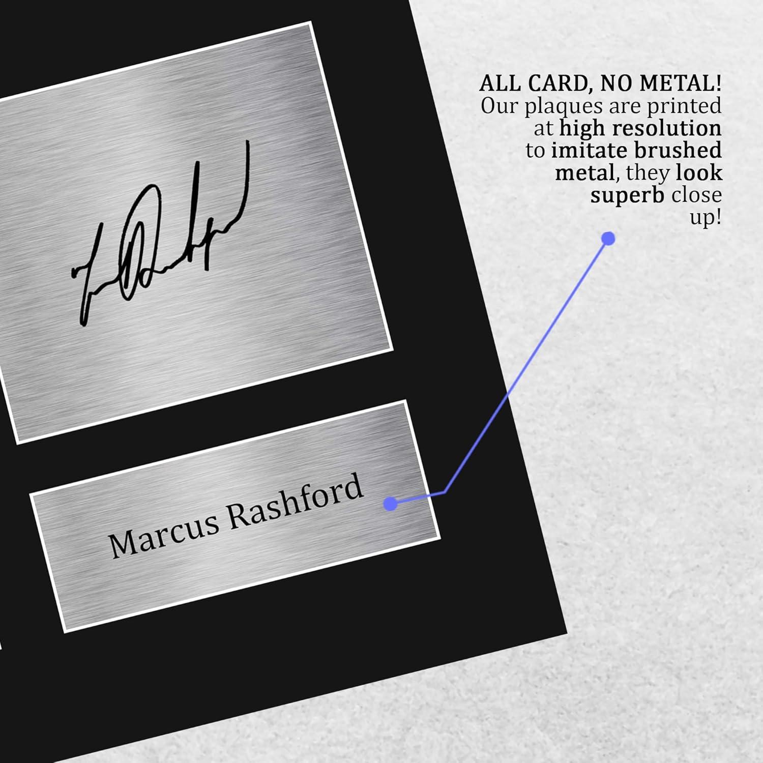Exhibición Fotográfica Firmada Marcus Rashford - Tamaño Carta