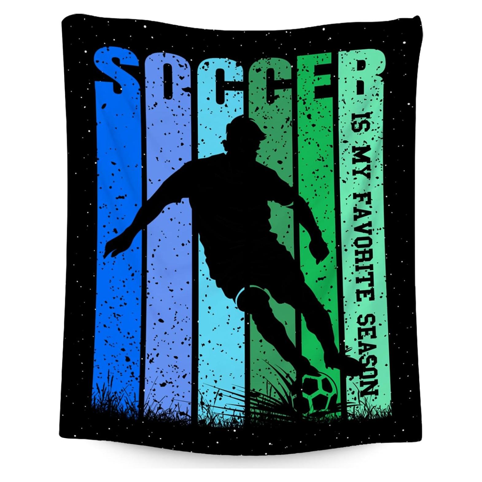 Manta de Fútbol UNIKITTY 127x152cm Franela Suave y Acogedora