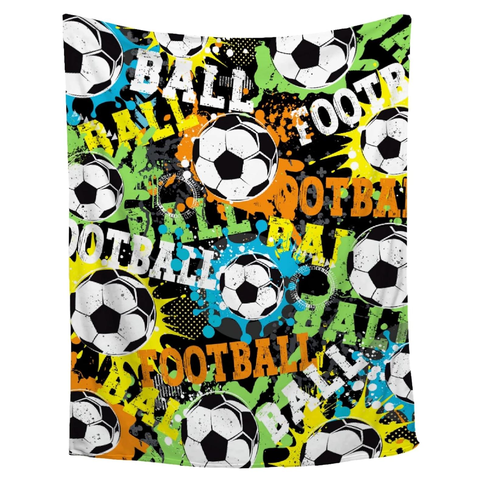 Manta de Fútbol Sandilya Doodle 76.2x101.6cm Suave