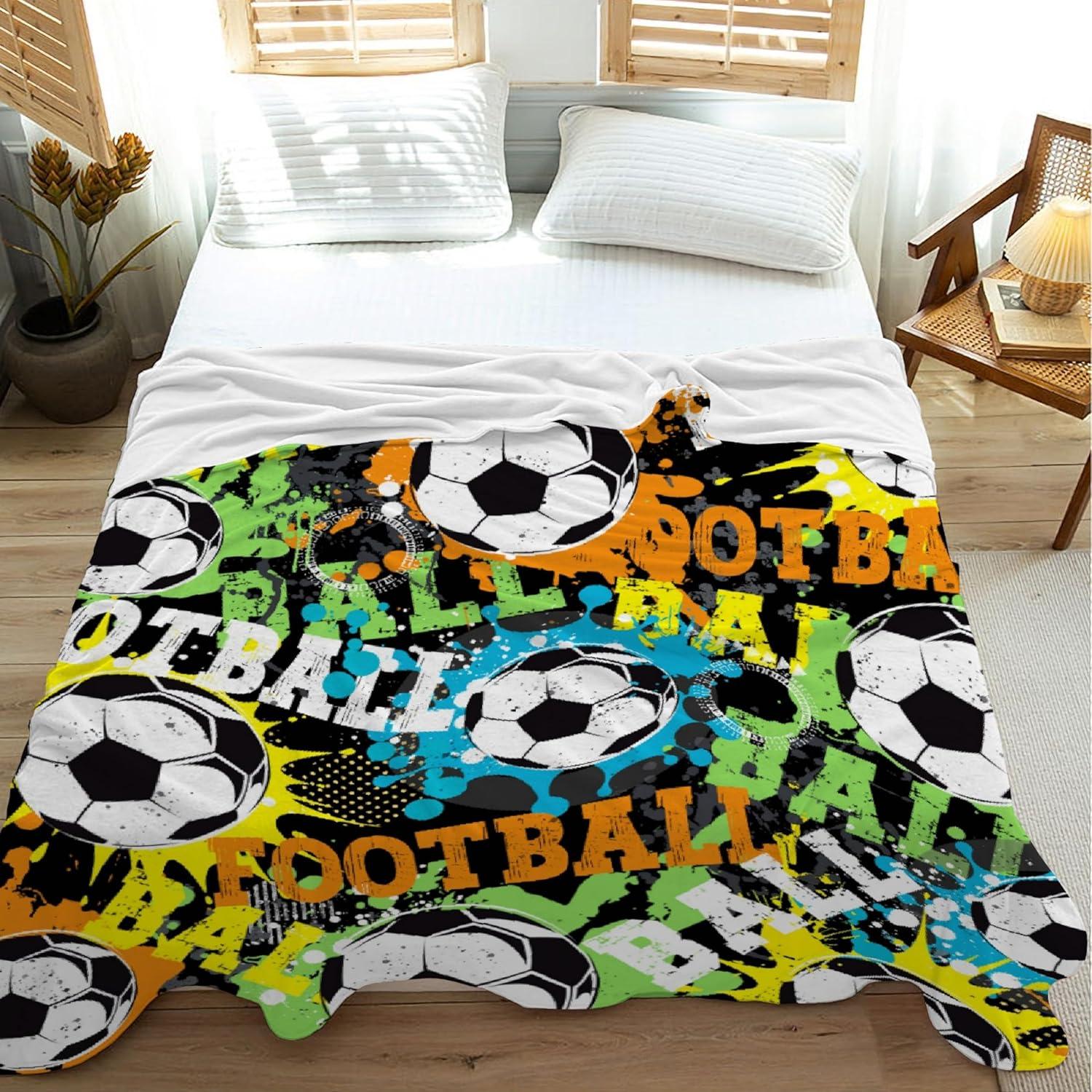 Manta de Fútbol Sandilya Doodle 76.2x101.6cm Suave