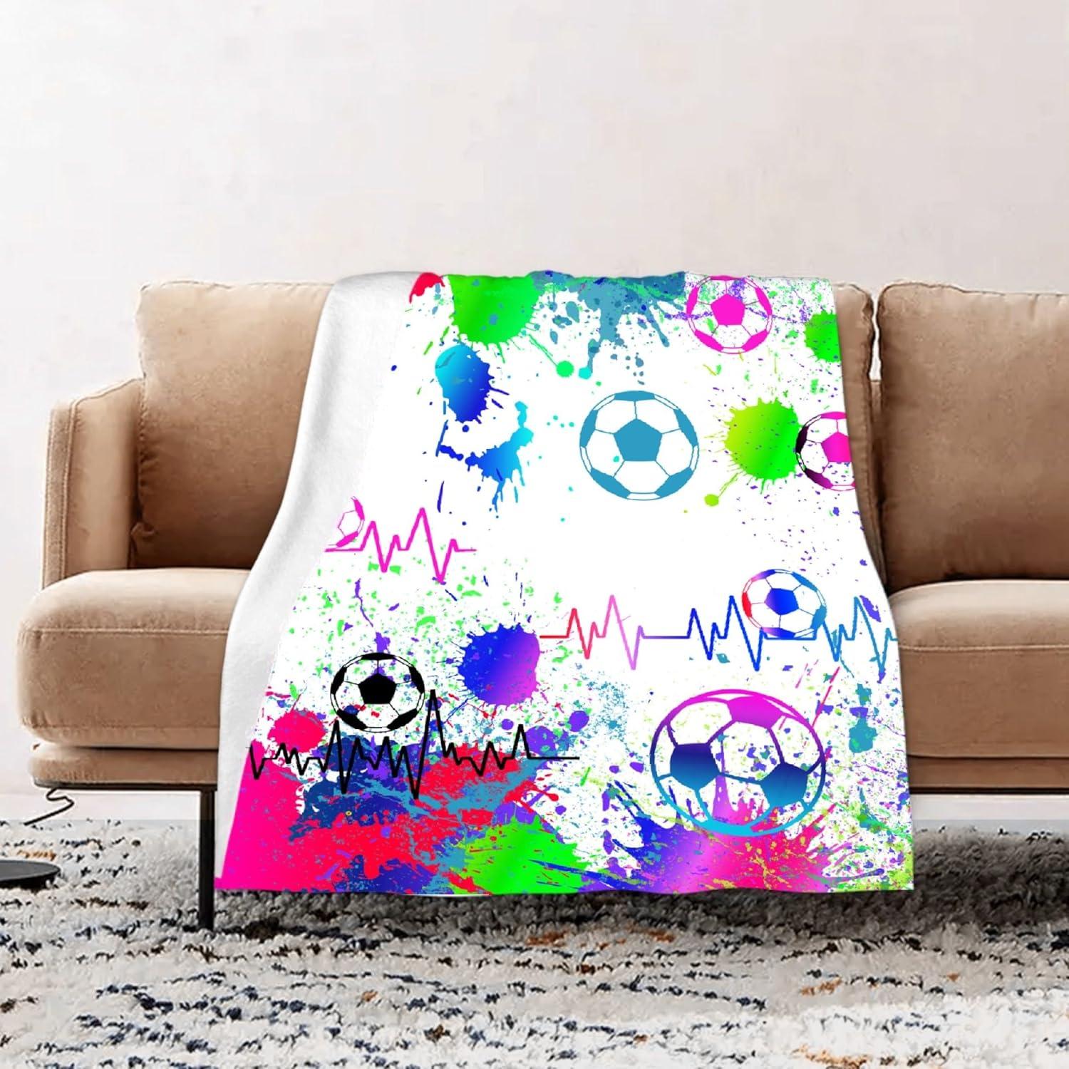 Manta de Franela BEFOOD para Mascotas 76cm x 102cm Fútbol