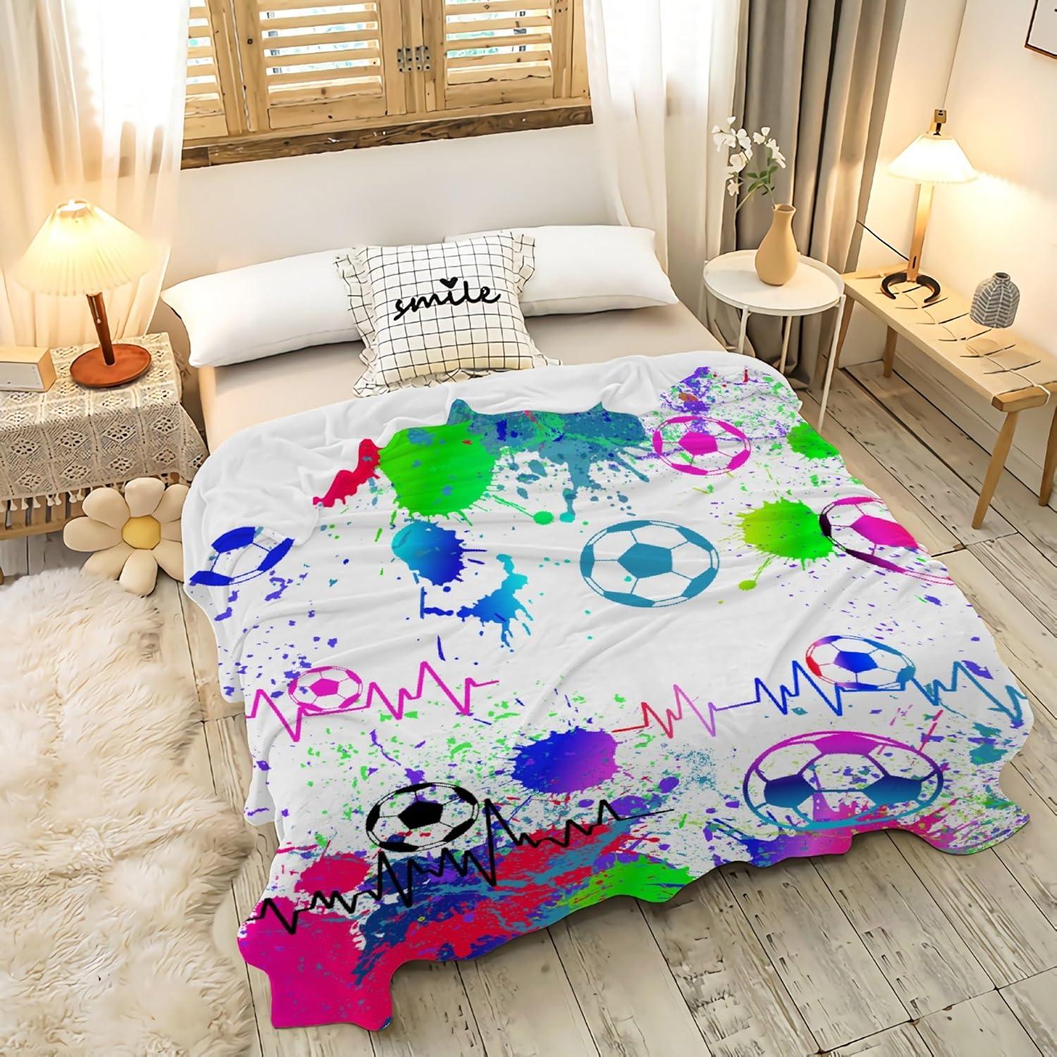 Manta de Franela BEFOOD para Mascotas 76cm x 102cm Fútbol