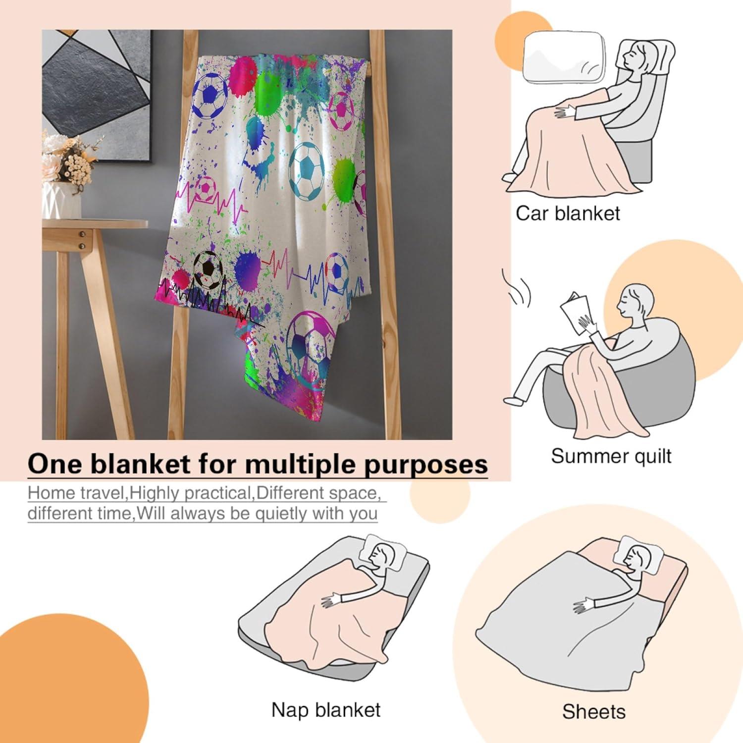 Manta de Franela BEFOOD para Mascotas 76cm x 102cm Fútbol