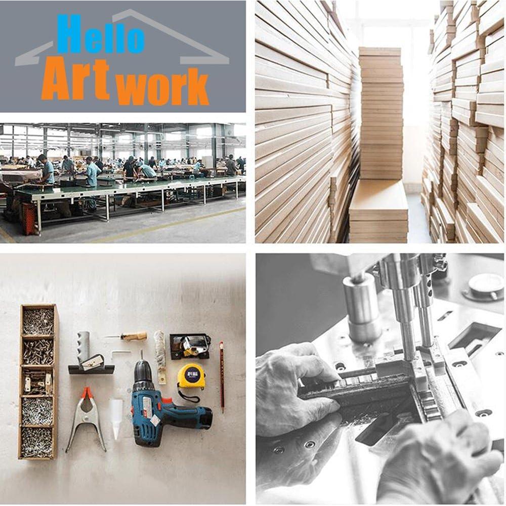 Obra de Arte en Lienzo 5 Piezas Hola Obra de Arte 152x81cm