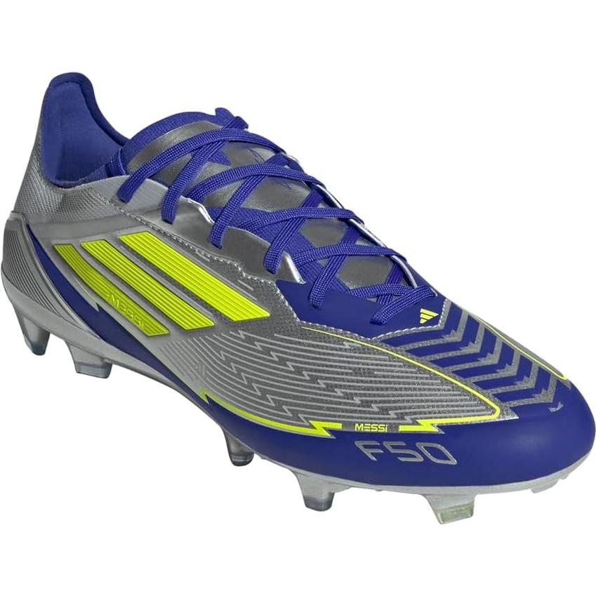 Botas de Fútbol Adidas Pro Messi FG Hombre 7.5 Plata Amarillo