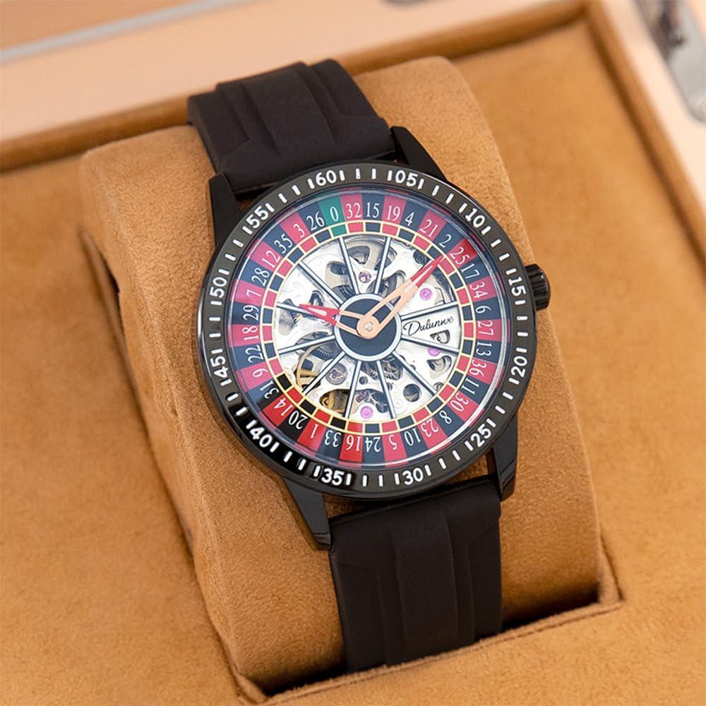 Reloj Mecánico Esqueleto Carlien para Hombres 42mm Acero Inoxidable