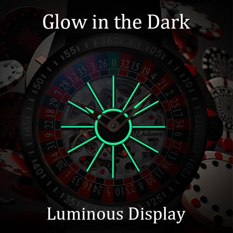 Reloj Mecánico Esqueleto Carlien para Hombres 42mm Acero Inoxidable