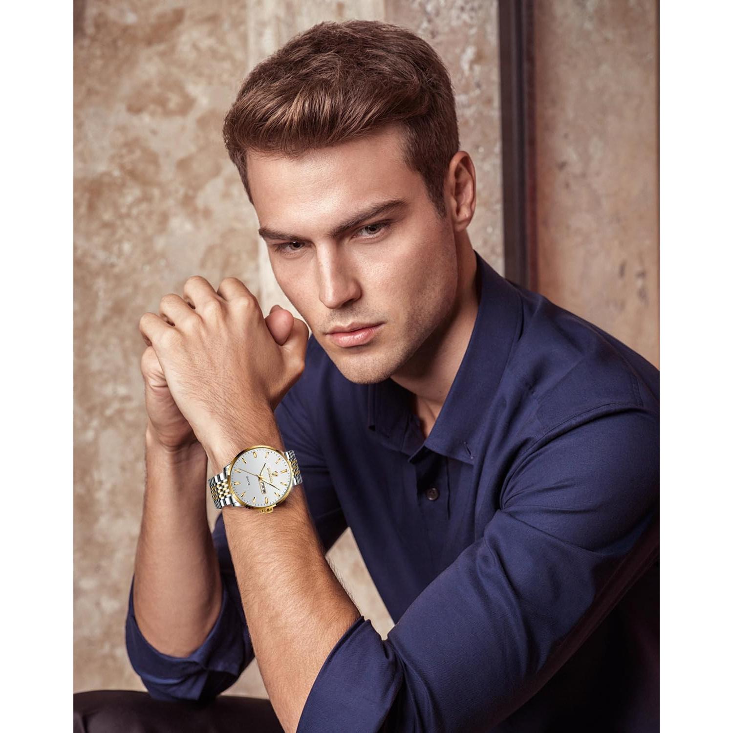 Reloj de Pulsera de Acero Inoxidable JOOEASI B9222 para Hombres