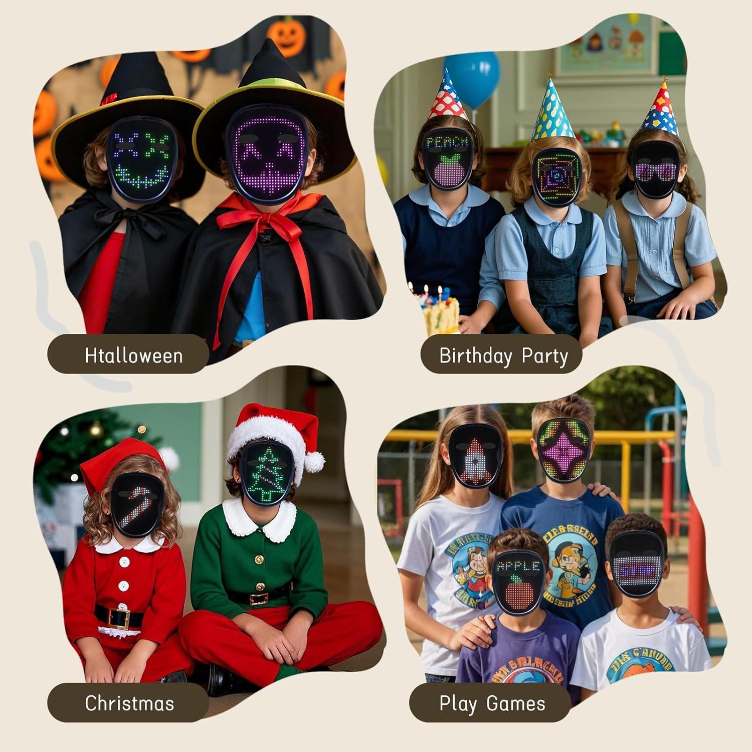 Máscara LED Recargable BBDKL con Control por Gestos - Unisex