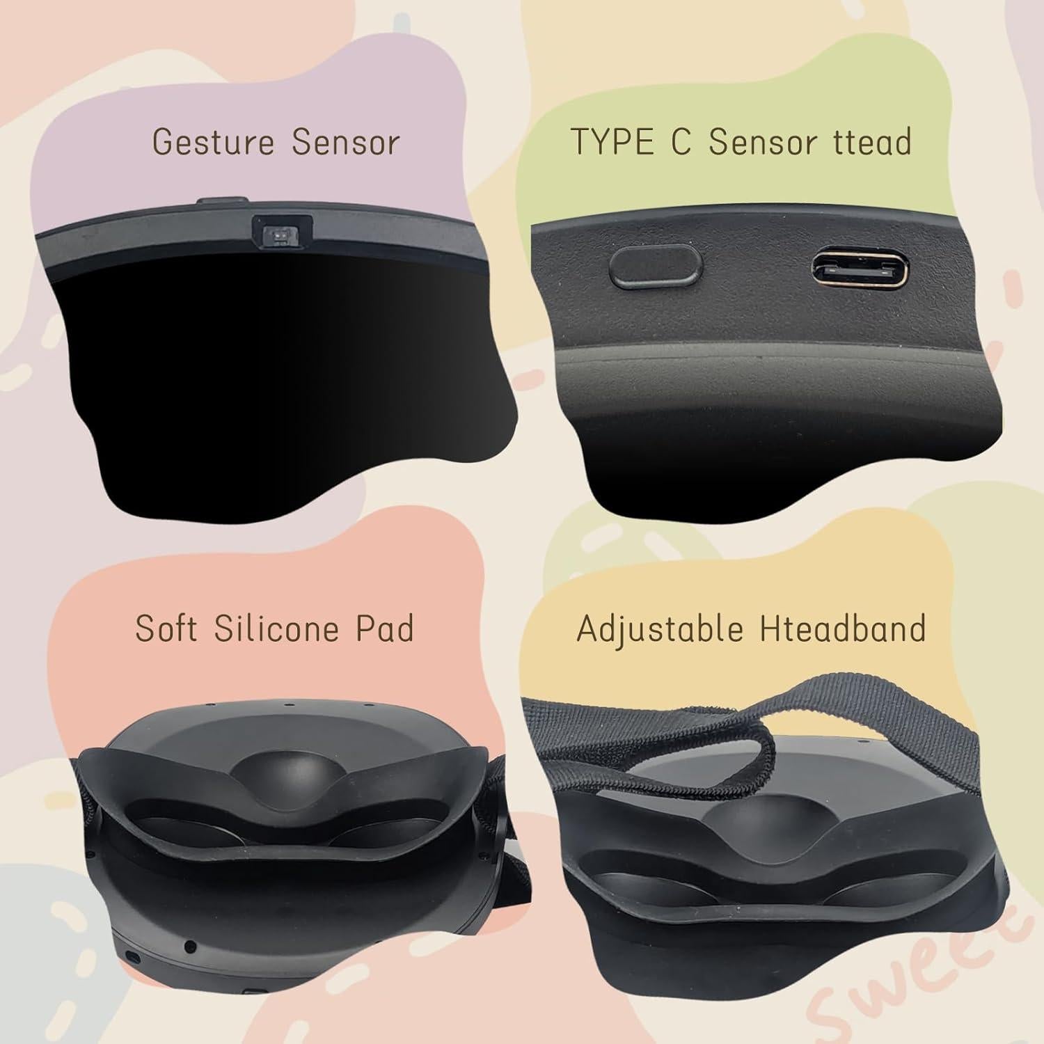 Máscara LED Recargable BBDKL con Control por Gestos - Unisex