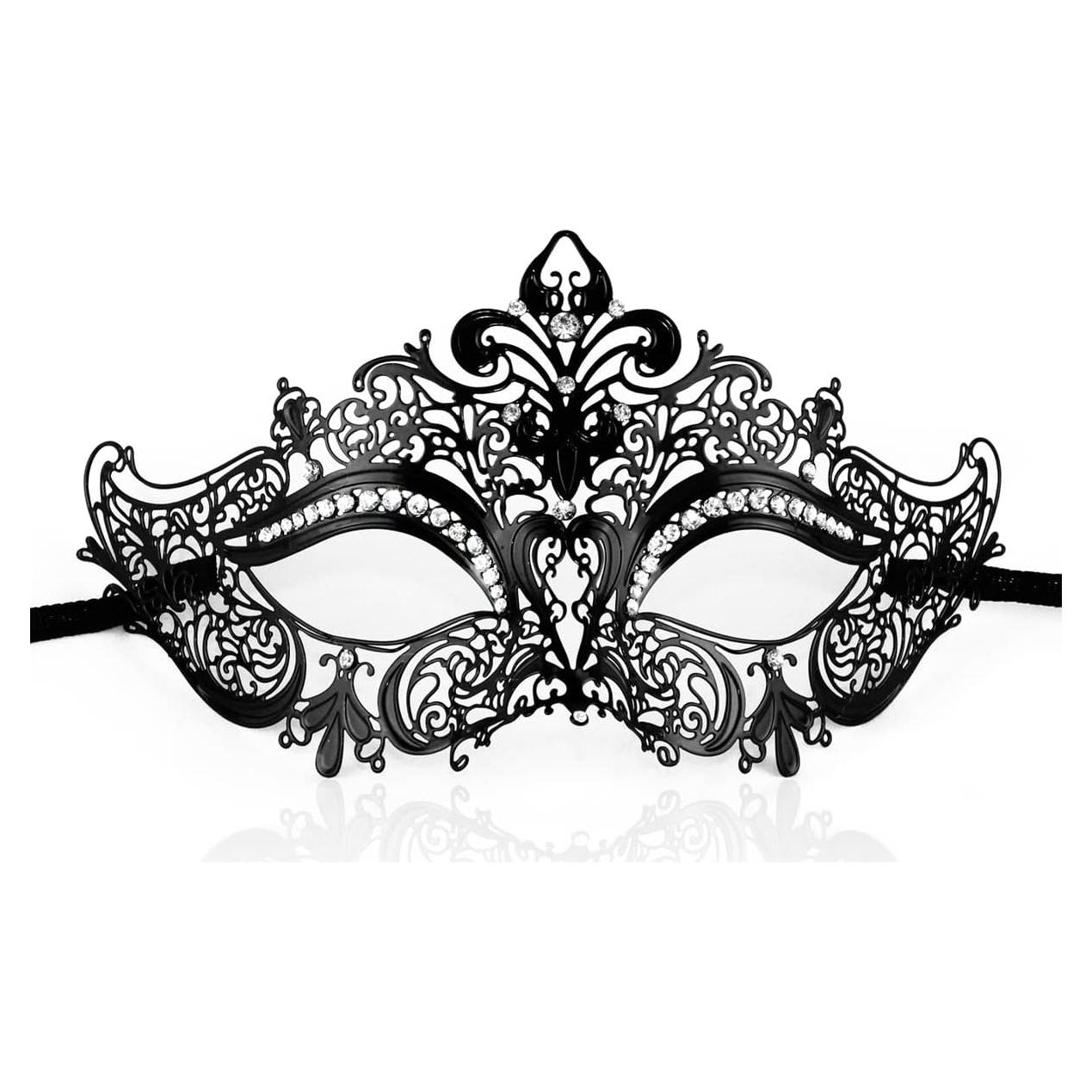 Máscara de Disfraz Brillante para Mujeres - Filigrana Veneciana